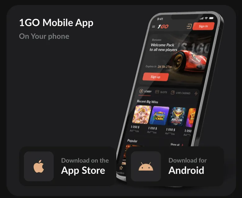1GO Casino — 1go mobile app