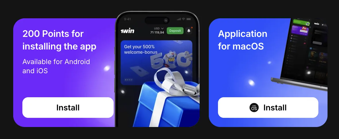 1win Casino — mobile & macos apps
