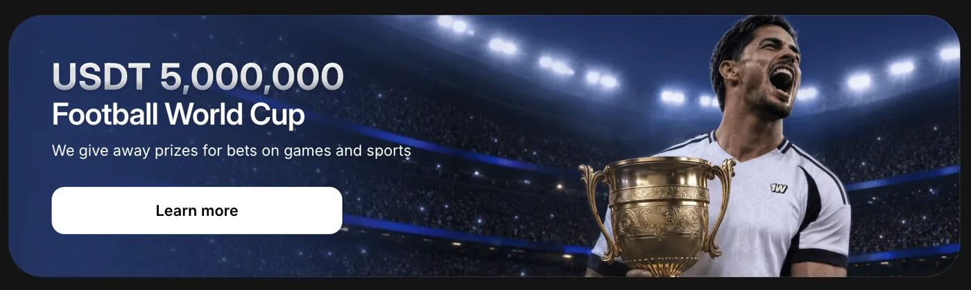 1win Casino — usdt 5m world cup promo