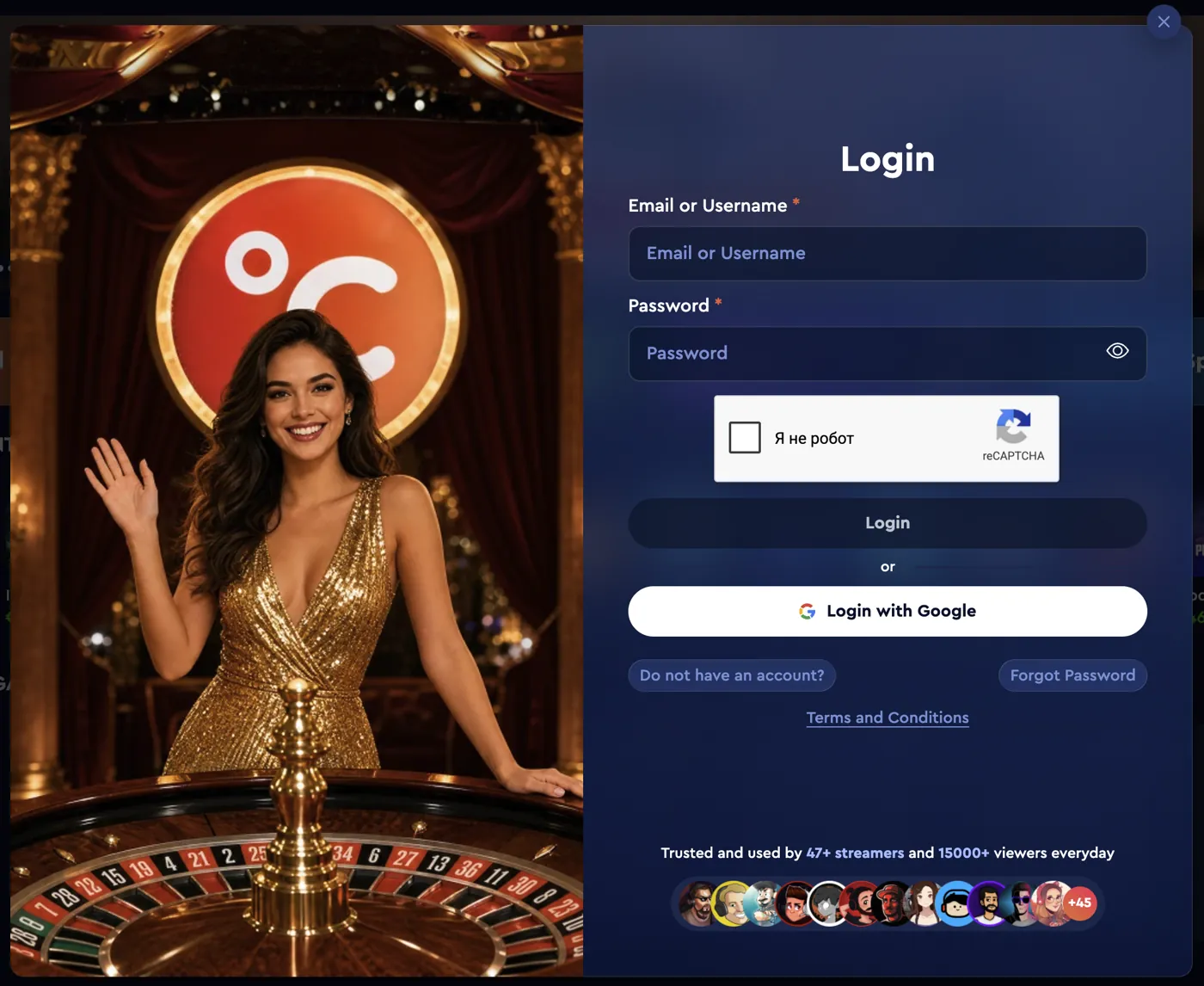 Celsius Casino — log in