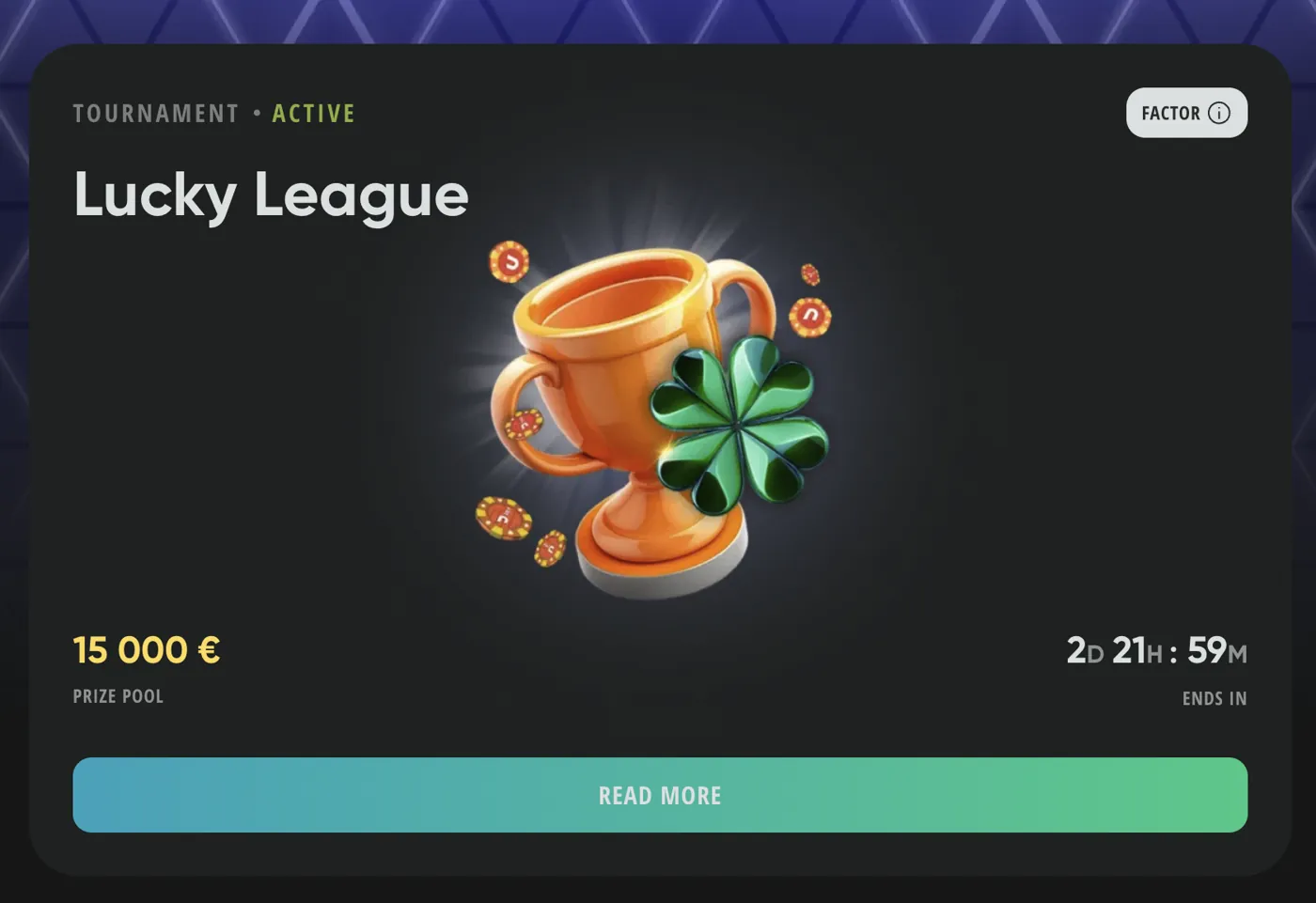 Drip Casino — Lucky League tournament