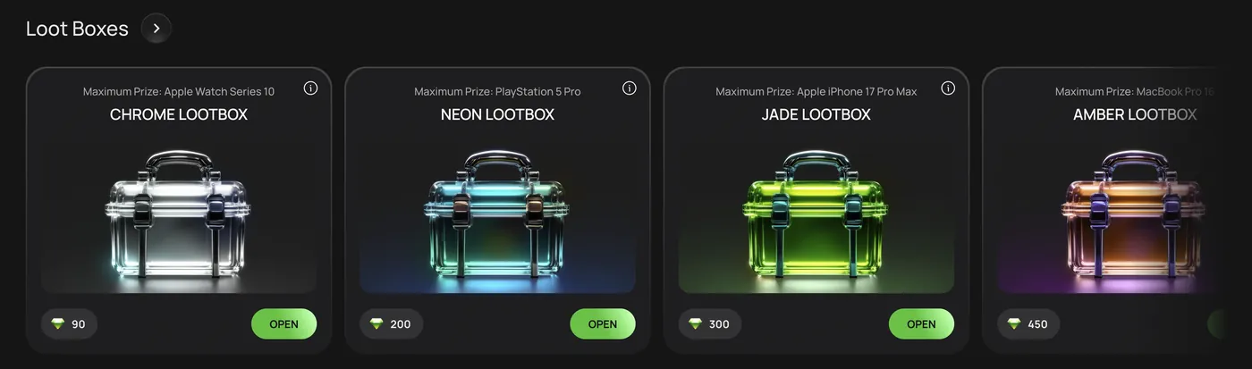 Flagman Casino — loot boxes