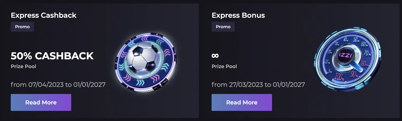 IZZI Casino — express cashback & bonus