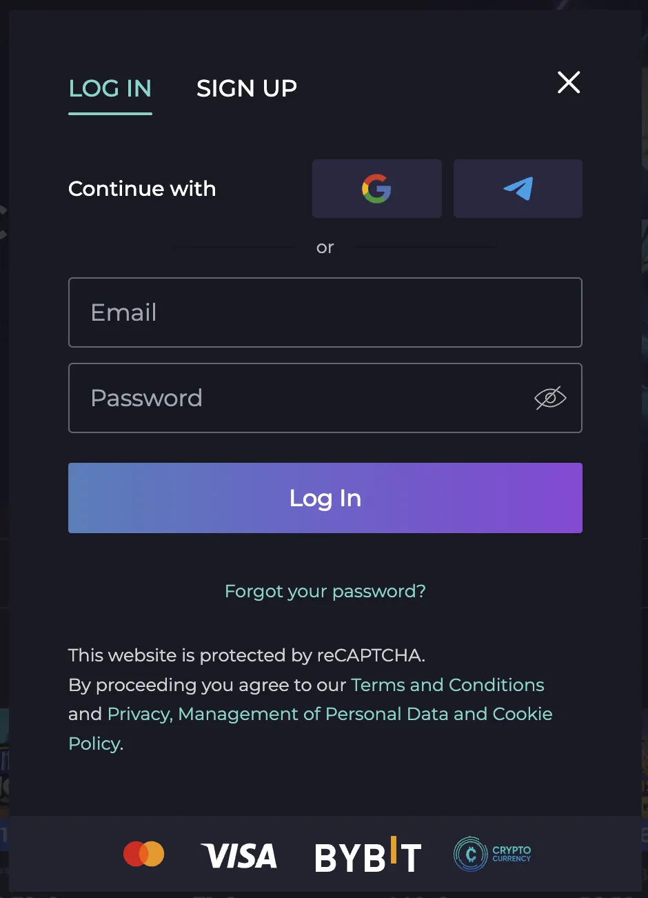 IZZI Casino — registration