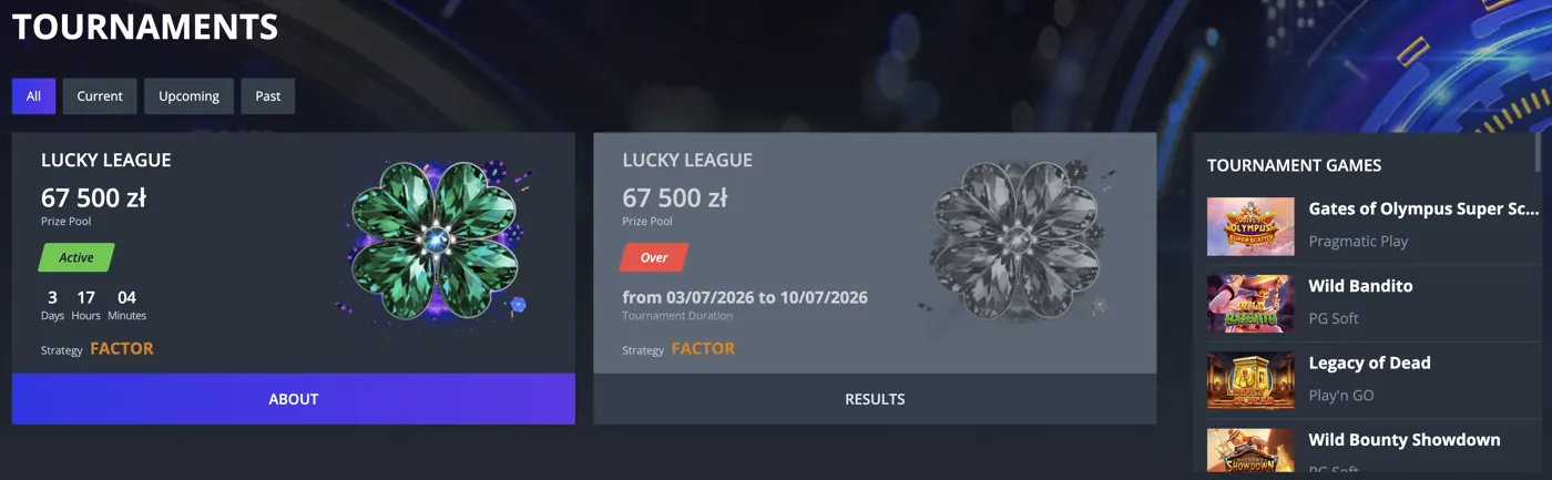 Jet Casino — tournaments