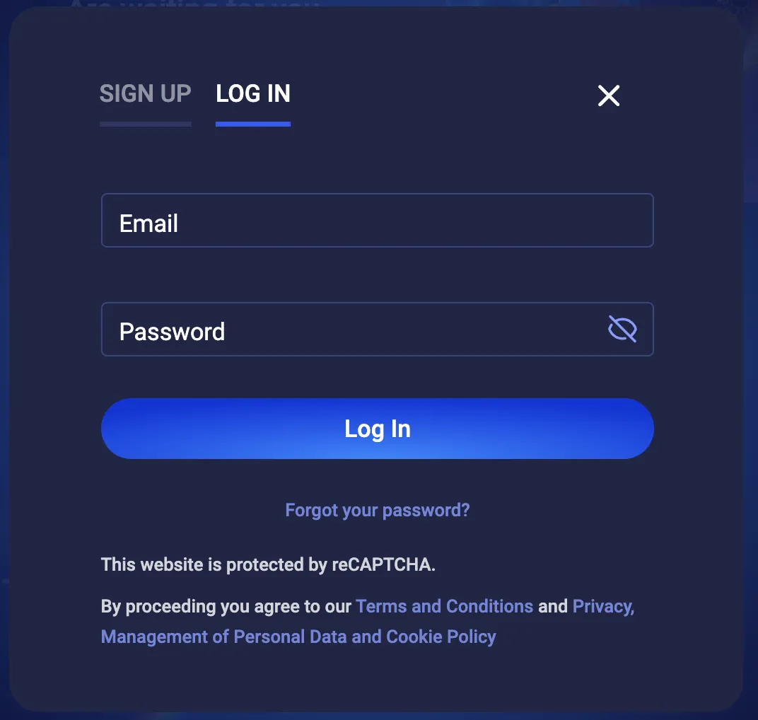 Legzo Casino — registration and login