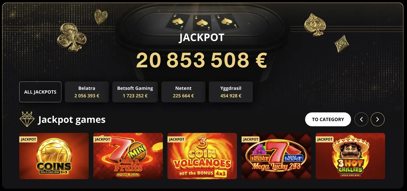 Lex Casino — jackpot (20.8m €)