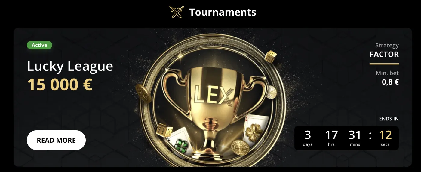 Lex Casino — tournaments
