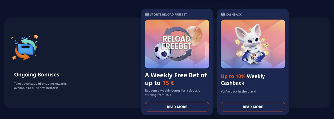 Monro Casino — weekly cashback & reloads