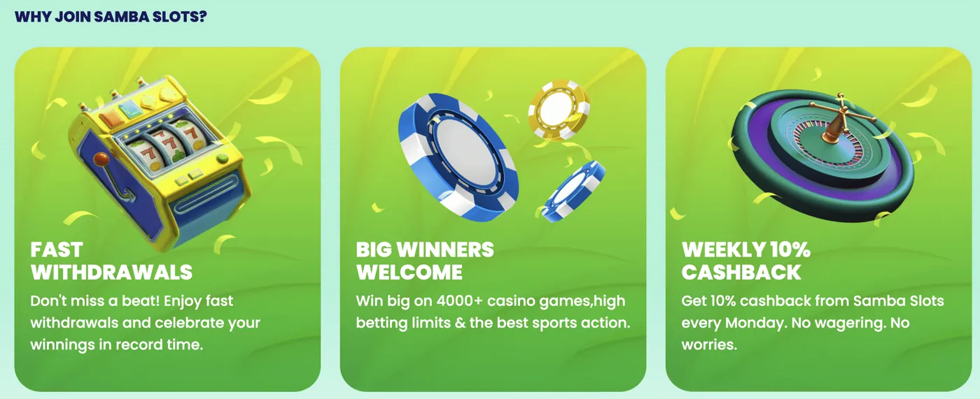 SambaSlots — why join sambaslots