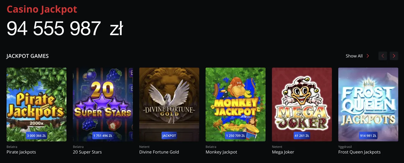 Starda Casino — casino jackpot