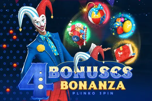 4 Bonuses Bonanza Plinko Spin by SmartSoft