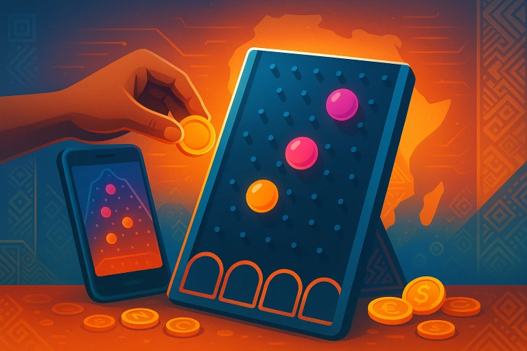 Modern Plinko gaming concept for African players
